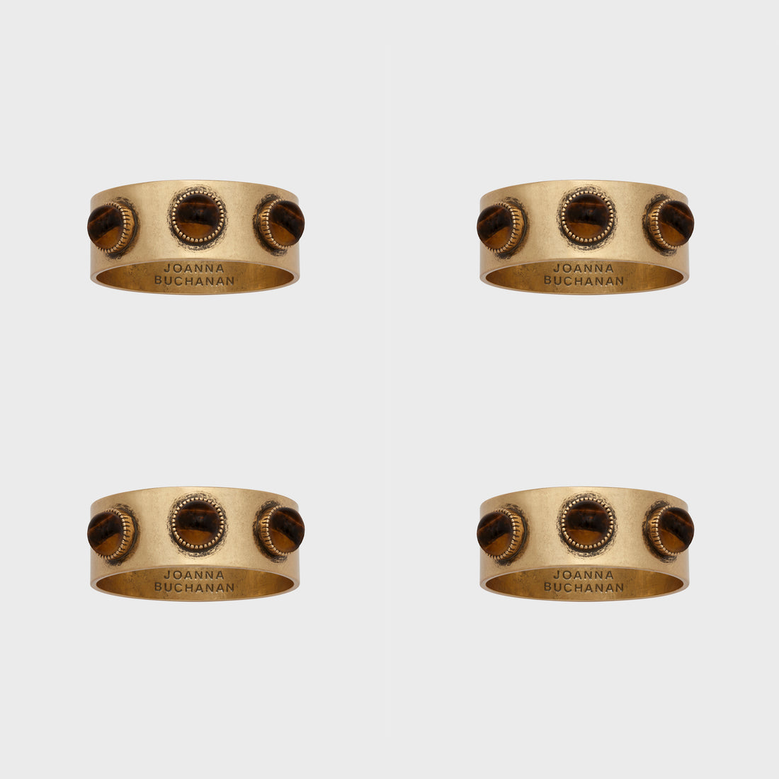 Joanna Buchanan Cabochon Napkin Rings - Thumbnail 3