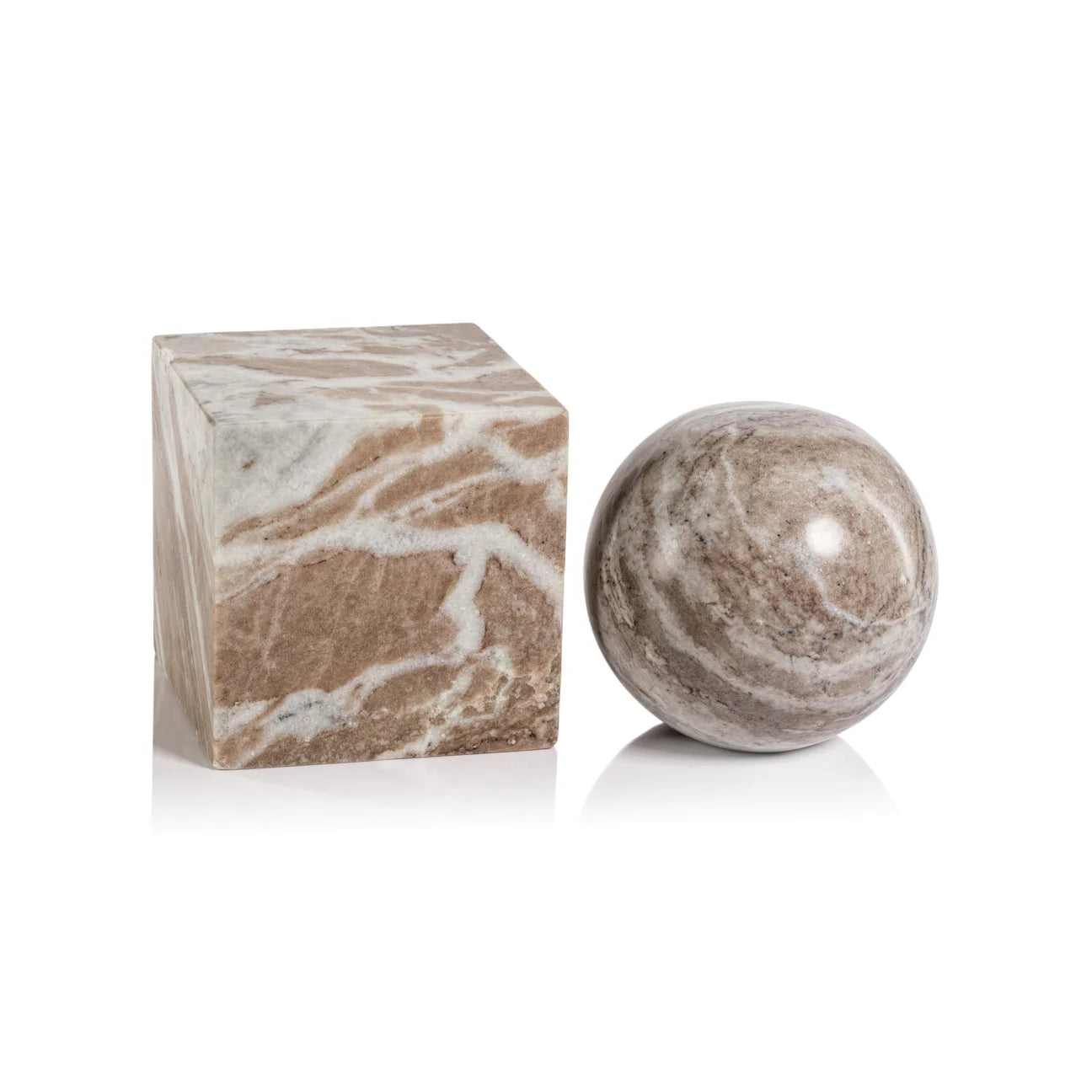 Lulu Puras Arabescato Marble Bookend - Thumbnail 3